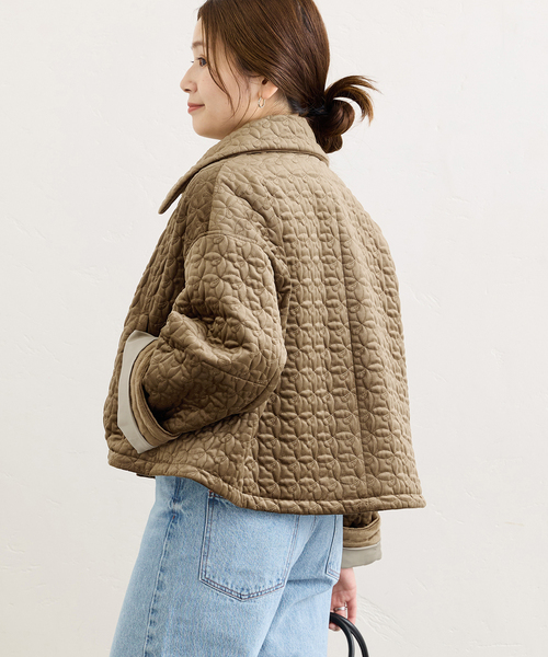 JOURNAL STANDARD(ジャーナルスタンダード)の「別珍キルティングショートブルゾン(ブルゾン・レディース・チャコールグレー/カーキ・FREE)」の21枚目の写真