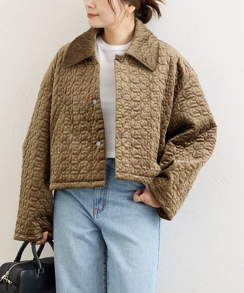 JOURNAL STANDARD(ジャーナルスタンダード)の「別珍キルティングショートブルゾン(ブルゾン・レディース・チャコールグレー/カーキ・FREE)」の19枚目の写真