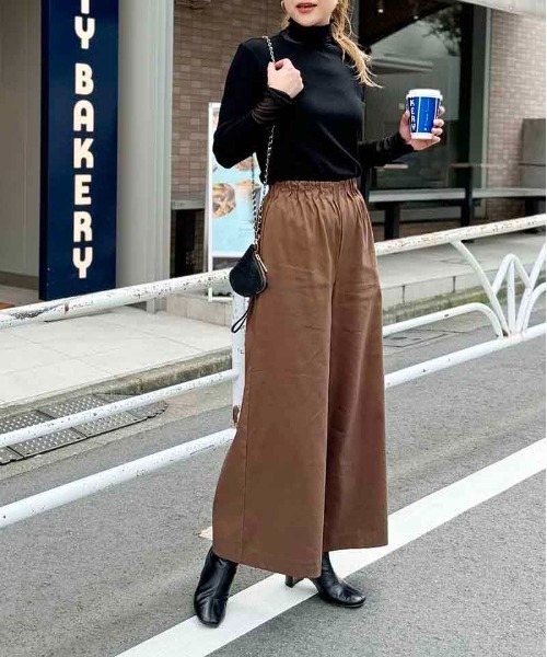 DIARIUM（ディアリウム）の「【日本製】チュール切替えテレコプルオーバー（Tシャツ/カットソー・レディース・グレイッシュベージュ/ブラック/チャコールグレー/オフホワイト・M）」の19枚目の写真