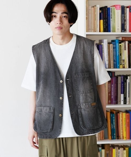 PBLIM（ページボーイリム）の「PBLIM/デニムベスト（ベスト・レディース・ブラック/ブルー・FREE）」の22枚目の写真