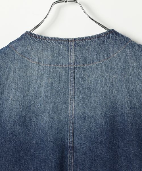PBLIM（ページボーイリム）の「PBLIM/デニムベスト（ベスト・レディース・ブラック/ブルー・FREE）」の7枚目の写真