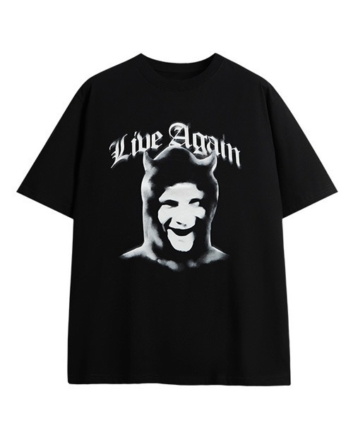 Ressaca(レサーカ)の「オーバーサイズ ヴィンテージライク 古着風プリントTシャツ(Tシャツ/カットソー・メンズ・ブラック/ホワイト系/ホワイト/ブラック系・M/L/XL)」の12枚目の写真