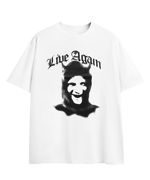 Ressaca(レサーカ)の「オーバーサイズ ヴィンテージライク 古着風プリントTシャツ(Tシャツ/カットソー・メンズ・ブラック/ホワイト系/ホワイト/ブラック系・M/L/XL)」の11枚目の写真