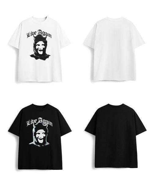 Ressaca(レサーカ)の「オーバーサイズ ヴィンテージライク 古着風プリントTシャツ(Tシャツ/カットソー・メンズ・ブラック/ホワイト系/ホワイト/ブラック系・M/L/XL)」の14枚目の写真