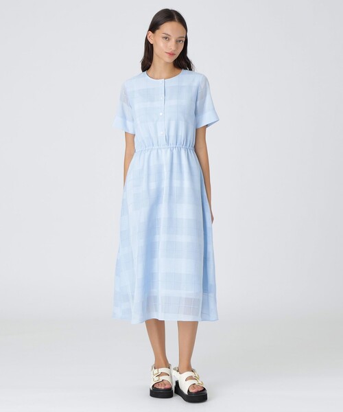未使用級✨ ブルーレーベル ポコポコペーンシアーチェックワンピース M BLUE LABEL CRESTBRIDGE（ブルーレーベルクレストブリッジ）の