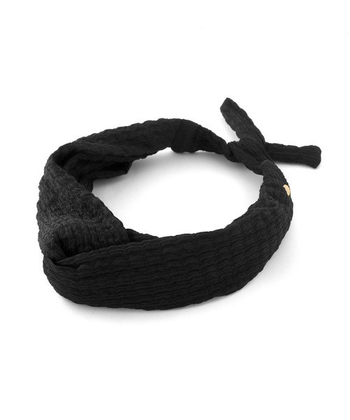 ANEMONE（アネモネ）の「リンクルプリーツバックワイヤーターバン（ヘアバンド・レディース・ベージュ/グレー/ブラック/カーキ・FREE）」の7枚目の写真