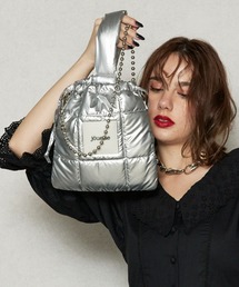 shoulder bag／キルティングシルバー 楽天市場】キルティング（カラーシルバー）（ショルダーバッグ