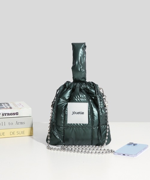 セール】【jouetie/ジュエティ】メタリックナイロンキルティング 巾着