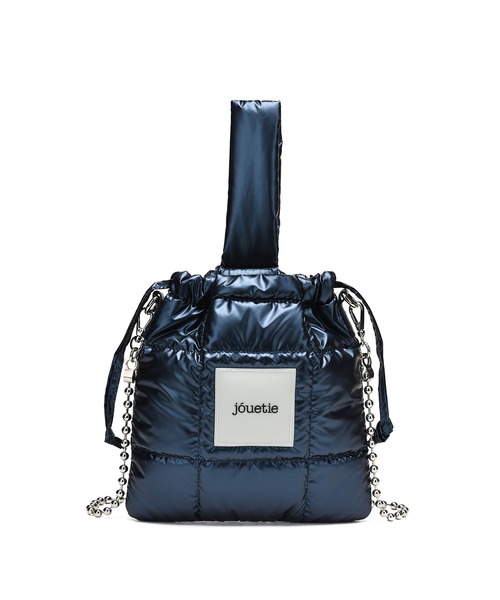 jouetie（ジュエティ）の「【jouetie/ジュエティ】メタリックナイロンキルティング　巾着ショルダーバッグ（ボールチェーンショルダー付）（ショルダーバッグ・レディース・ブラック/シルバー/ピンク/グリーン/ネイビー・FREE）」の19枚目の写真