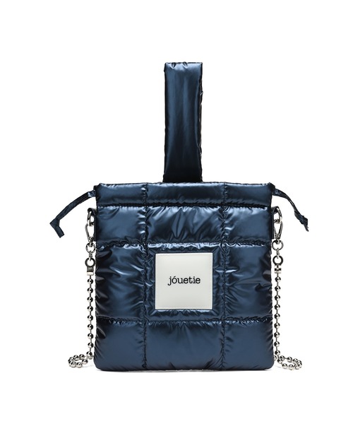 jouetie（ジュエティ）の「【jouetie/ジュエティ】メタリックナイロンキルティング　巾着ショルダーバッグ（ボールチェーンショルダー付）（ショルダーバッグ・レディース・ブラック/シルバー/ピンク/グリーン/ネイビー・FREE）」の18枚目の写真