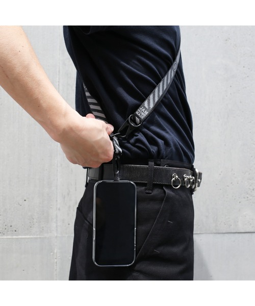 JAM HOME MADE(ジャムホームメイド)の「トラ スマホショルダー(細)(スマホグッズ・メンズ・ブラック・ONE SIZE)」の6枚目の写真