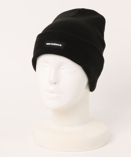 NEW BALANCE（ニューバランス）の「《New Balance》LAH33005（ニットキャップ/ビーニー・メンズ・ベージュ系その他/ブラック・フリー）」の2枚目の写真
