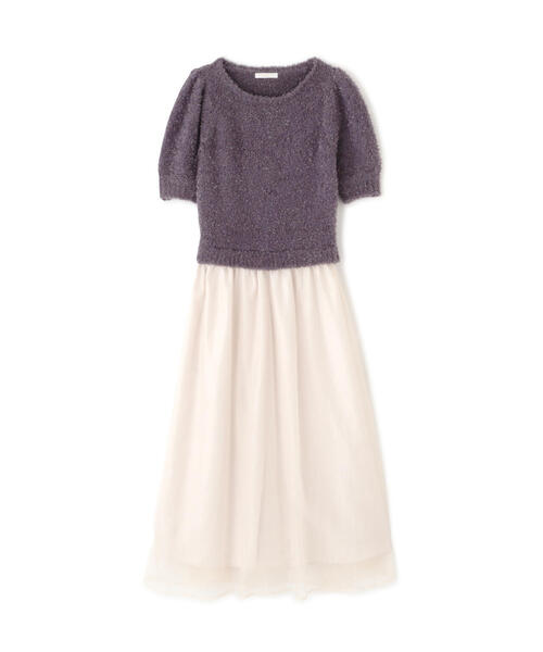 PROPORTION BODY DRESSING(プロポーションボディドレッシング)の「テープヤーンニットドッキングワンピース / 1214240907(ワンピース・レディース・ダークグレー/ホワイト系その他・SMALL/MEDIUM)」の12枚目の写真