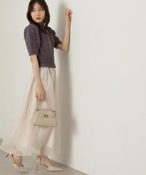 PROPORTION BODY DRESSING(プロポーションボディドレッシング)の「テープヤーンニットドッキングワンピース / 1214240907(ワンピース・レディース・ダークグレー/ホワイト系その他・SMALL/MEDIUM)」の19枚目の写真