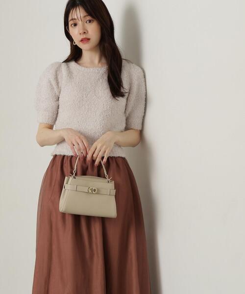 PROPORTION BODY DRESSING(プロポーションボディドレッシング)の「テープヤーンニットドッキングワンピース / 1214240907(ワンピース・レディース・ダークグレー/ホワイト系その他・SMALL/MEDIUM)」の4枚目の写真