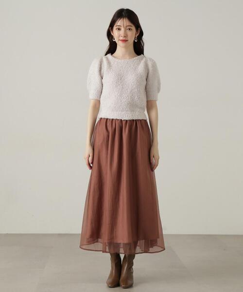 PROPORTION BODY DRESSING(プロポーションボディドレッシング)の「テープヤーンニットドッキングワンピース / 1214240907(ワンピース・レディース・ダークグレー/ホワイト系その他・SMALL/MEDIUM)」の5枚目の写真