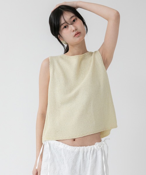 新品 ænrmòus nature box top ノースリーブ トップス 新品 ænrmòus nature box top ノースリーブ トップス 【公式通販】