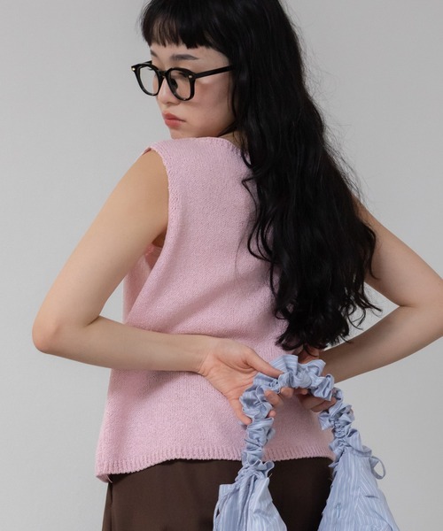 diesel トップス　XS ノースリーブパイルトップス　韓国ファッション 和宇津 新品 XS DIESEL(ディーゼル) 束ねる トップス