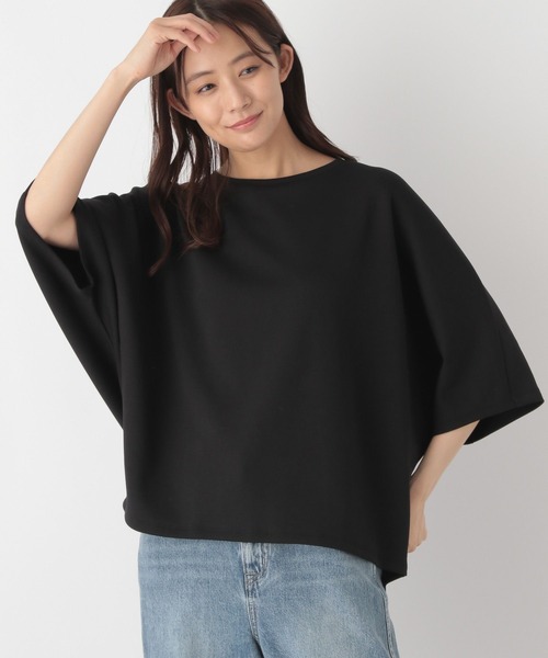 GLOBAL WORK（グローバルワーク）の「なめらかタッチドルマン/115495（Tシャツ/カットソー・レディース・モカ/ダークブルー/アイボリー/ブラック・FREE）」の12枚目の写真