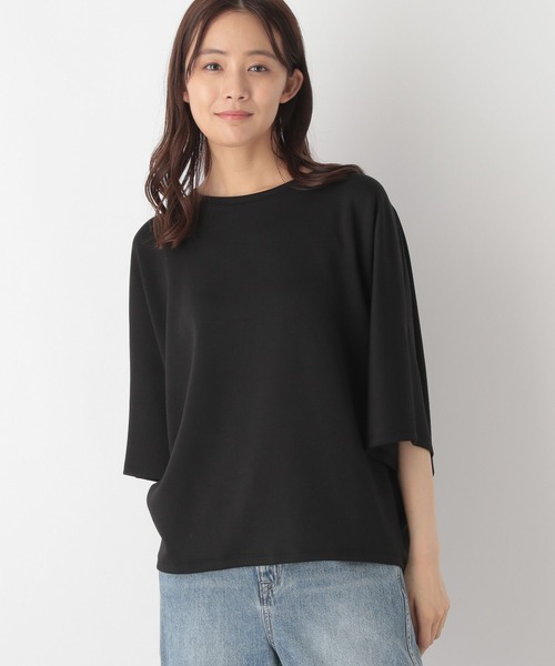 GLOBAL WORK（グローバルワーク）の「なめらかタッチドルマン/115495（Tシャツ/カットソー・レディース・モカ/ダークブルー/アイボリー/ブラック・FREE）」の13枚目の写真