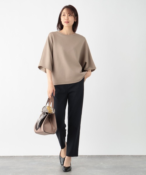 GLOBAL WORK（グローバルワーク）の「なめらかタッチドルマン/115495（Tシャツ/カットソー・レディース・モカ/ダークブルー/アイボリー/ブラック・FREE）」の14枚目の写真