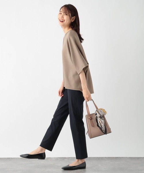 GLOBAL WORK（グローバルワーク）の「なめらかタッチドルマン/115495（Tシャツ/カットソー・レディース・モカ/ダークブルー/アイボリー/ブラック・FREE）」の15枚目の写真