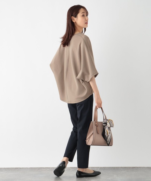 GLOBAL WORK（グローバルワーク）の「なめらかタッチドルマン/115495（Tシャツ/カットソー・レディース・モカ/ダークブルー/アイボリー/ブラック・FREE）」の16枚目の写真