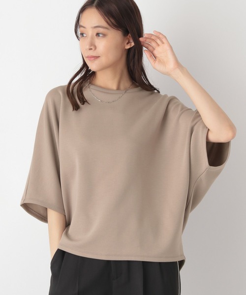 GLOBAL WORK（グローバルワーク）の「なめらかタッチドルマン/115495（Tシャツ/カットソー・レディース・モカ/ダークブルー/アイボリー/ブラック・FREE）」の22枚目の写真