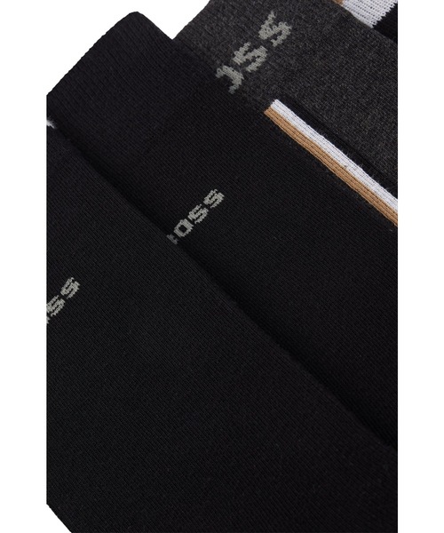 BOSS（HUGO BOSS） 靴下 オーガニックコットンブレンド BOSSロゴ