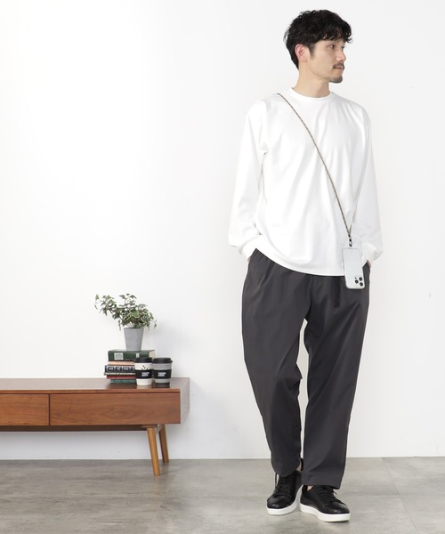 FOUND GOOD（ファウンドグッド）の「ポンチクルーネックT（Tシャツ/カットソー・メンズ・グレー系/ブラック/ブラウン系/ホワイト系1・M/S/XL/L）」の5枚目の写真