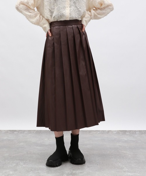 LAKOLE(ラコレ)の「FLプリーツスカート / 140408(スカート・レディース・ブラック/ブラウン・SMALL/MEDIUM)」の21枚目の写真