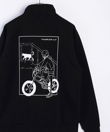 TASOGARE GIRLS & CAT ストレッチ 裏起毛 ハーフZIP