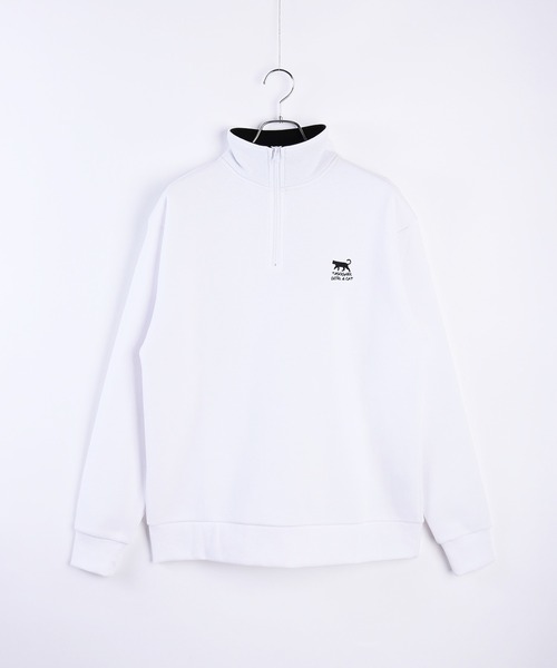 WESTSEA(ウエストシー)の「TASOGARE GIRLS & CAT ストレッチ 裏起毛 ハーフZIP(スウェット・メンズ・ブラック系その他/グレイッシュベージュ/ブラック/ネイビー/ホワイト系その他/ホワイト・L/M)」の7枚目の写真