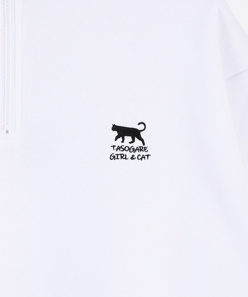 WESTSEA(ウエストシー)の「TASOGARE GIRLS & CAT ストレッチ 裏起毛 ハーフZIP(スウェット・メンズ・ブラック系その他/グレイッシュベージュ/ブラック/ネイビー/ホワイト系その他/ホワイト・L/M)」の9枚目の写真