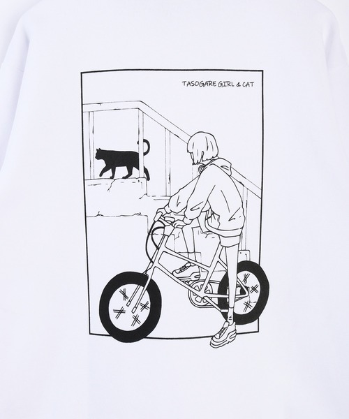 WESTSEA(ウエストシー)の「TASOGARE GIRLS & CAT ストレッチ 裏起毛 ハーフZIP(スウェット・メンズ・ブラック系その他/グレイッシュベージュ/ブラック/ネイビー/ホワイト系その他/ホワイト・L/M)」の10枚目の写真
