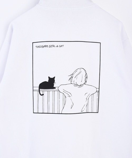 WESTSEA(ウエストシー)の「TASOGARE GIRLS & CAT ストレッチ 裏起毛 ハーフZIP(スウェット・メンズ・ブラック系その他/グレイッシュベージュ/ブラック/ネイビー/ホワイト系その他/ホワイト・L/M)」の14枚目の写真