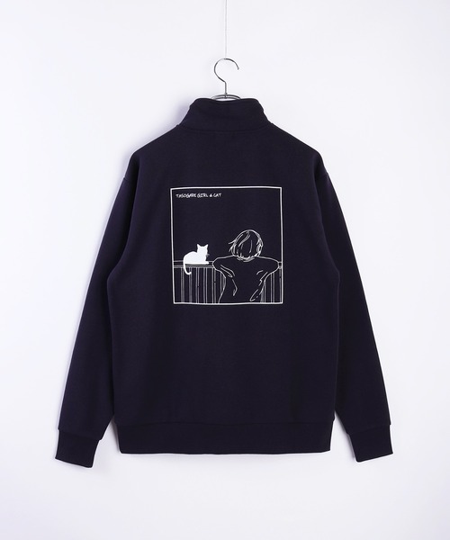 WESTSEA(ウエストシー)の「TASOGARE GIRLS & CAT ストレッチ 裏起毛 ハーフZIP(スウェット・メンズ・ブラック系その他/グレイッシュベージュ/ブラック/ネイビー/ホワイト系その他/ホワイト・L/M)」の22枚目の写真