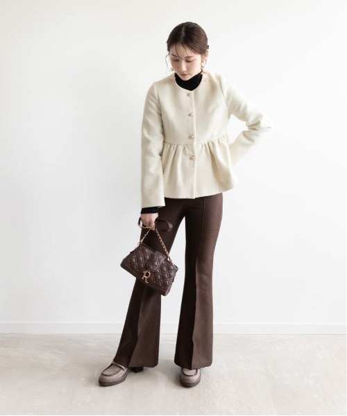 RANDA(ランダ)の「フィットフレアパンツ(その他パンツ・レディース・ブラウン/ブラック/グレー・0/1)」の19枚目の写真