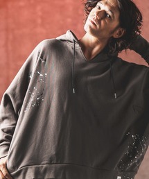 GLIMCLAP | mpa3559- Used processing oversized sweat hoodie パーカー(パーカー)