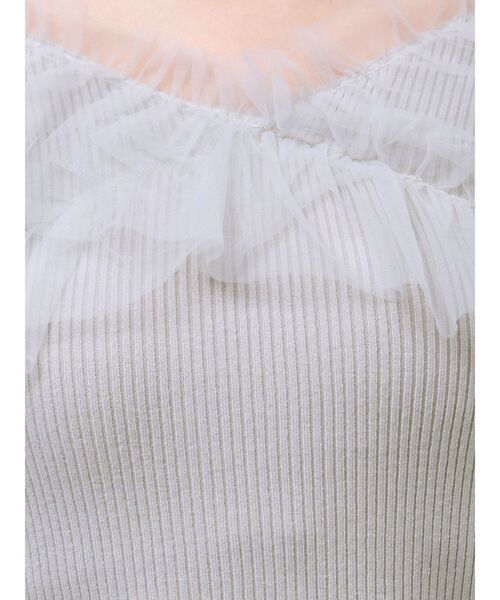 dazzlin(ダズリン)の「リボンチュールオフショルニットトップス(ニット/セーター・レディース・グレー/ブラック/その他/その他2/ピンク/オフホワイト・FREE)」の20枚目の写真