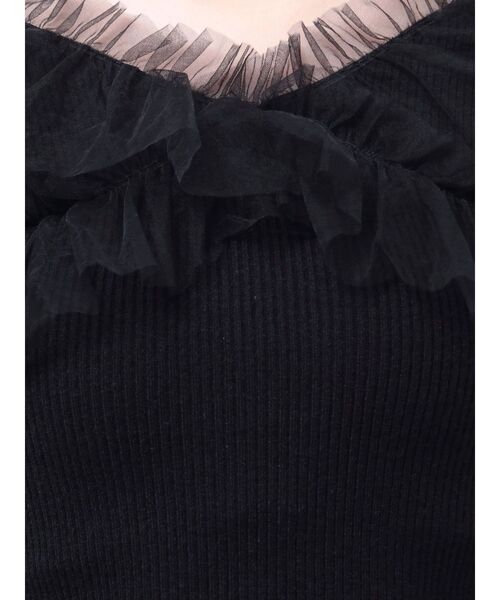 dazzlin(ダズリン)の「リボンチュールオフショルニットトップス(ニット/セーター・レディース・グレー/ブラック/その他/その他2/ピンク/オフホワイト・FREE)」の21枚目の写真