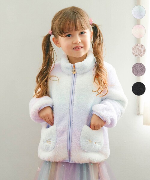 ★美品★アナスイミニ＊ネコポケット＊リバーシブルブルゾン＊L/135cm 人気商品再入荷】【直営店で取り扱い無し】ネコポケット