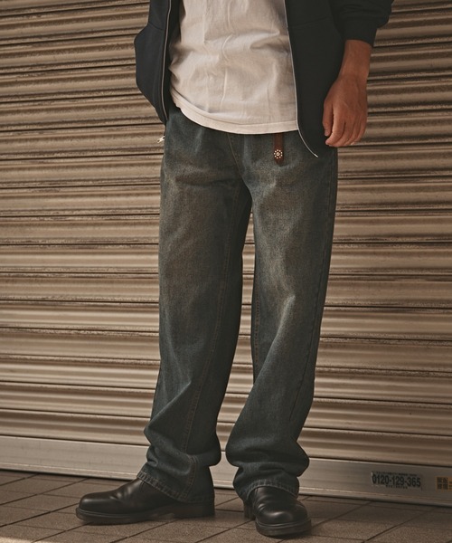 ROOPTOKYO(ループトウキョウ)の「ヴィンテージ ワイドデニムパンツ(デニムパンツ・メンズ・ブルー/ネイビー・M/L/XL)」の6枚目の写真