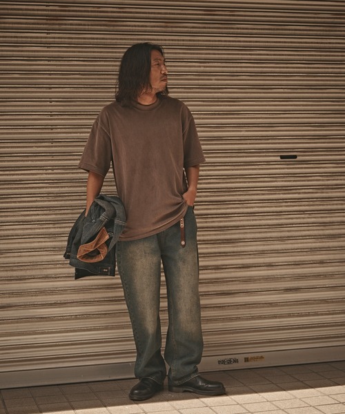 ROOPTOKYO(ループトウキョウ)の「ヴィンテージ ワイドデニムパンツ(デニムパンツ・メンズ・ブルー/ネイビー・M/L/XL)」の4枚目の写真