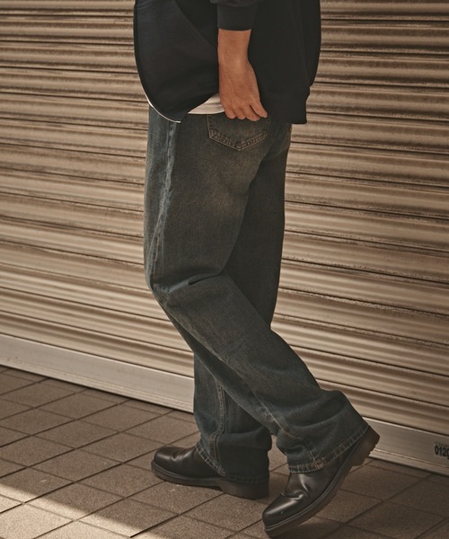 ROOPTOKYO(ループトウキョウ)の「ヴィンテージ ワイドデニムパンツ(デニムパンツ・メンズ・ブルー/ネイビー・M/L/XL)」の13枚目の写真