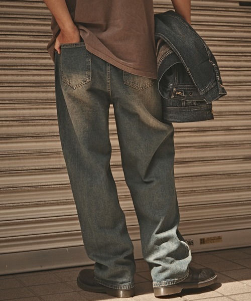 ROOPTOKYO(ループトウキョウ)の「ヴィンテージ ワイドデニムパンツ(デニムパンツ・メンズ・ブルー/ネイビー・M/L/XL)」の14枚目の写真