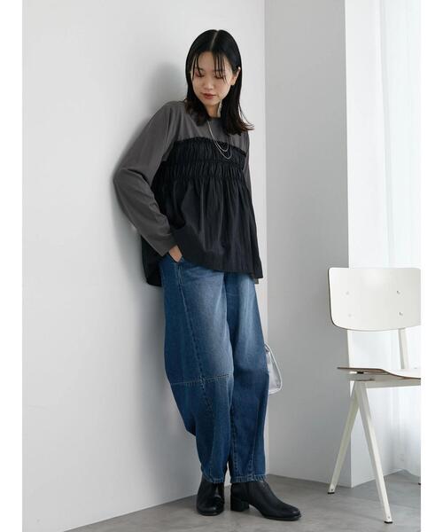 Samansa Mos2 blue(サマンサモスモスブルー)の「【マエストロ監修】ストレスフリーショートブーツ(ドレスシューズ・レディース・キャメル/ブラック/ライトベージュ・L/M)」の16枚目の写真