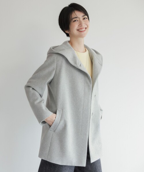 セール】ショートビーバー フーデット コート（その他アウター