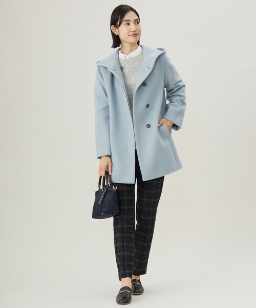 セール】ショートビーバー フーデット コート（その他アウター