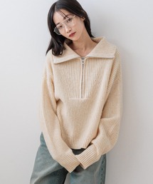 LOWRYS FARM | ハイZIPプルオーバーニットLS 205994(ニット/セーター)